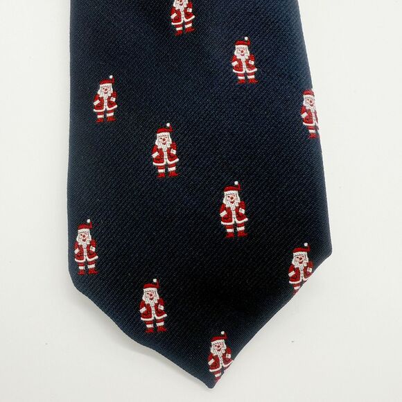 Chippmunk Creations Christmas Novelty Naughty Santa Tie Holiday Party Blue Red - Picture 6 of 7